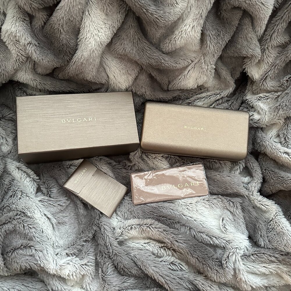 Authentic BVLGARI glasses case